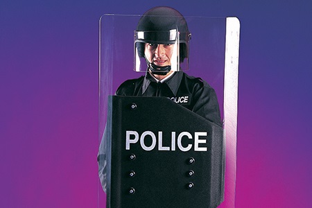 Fabrication Spotlight 1 Police riot shield