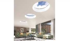 Circular glass rooflight