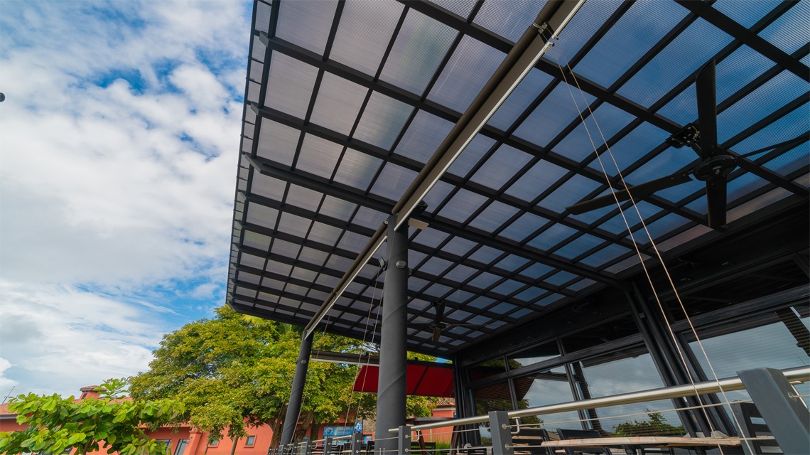 Canopy created using Marlon ST for Marina restaurant