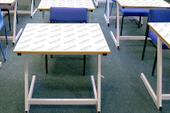Marvec FS was used as the base for these anti-microbial school desk tops - Image 17447
