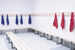 White Marvec FS creates an easy to clean changing room surface - Image 7141