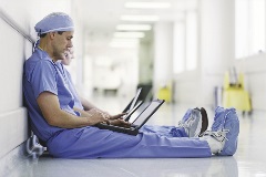 Marvec FS Bio hygienic cladding used in a hospital setting - Image 7143