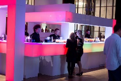 Foamalux White used to create a temporary bar area at the Restaurant and Bar Design Awards - Image 6871
