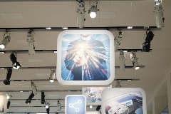Foamalux Light was incorporated into these ceiling display boxes - Image 17441
