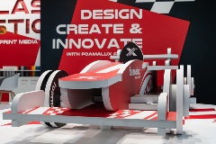 Foamalux Calibre used to create an F1 Car at FESPA 2019 - Image 16465