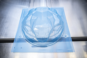 Thermoformed lion's head made from PETg Thermoformed lion's head made from PETg