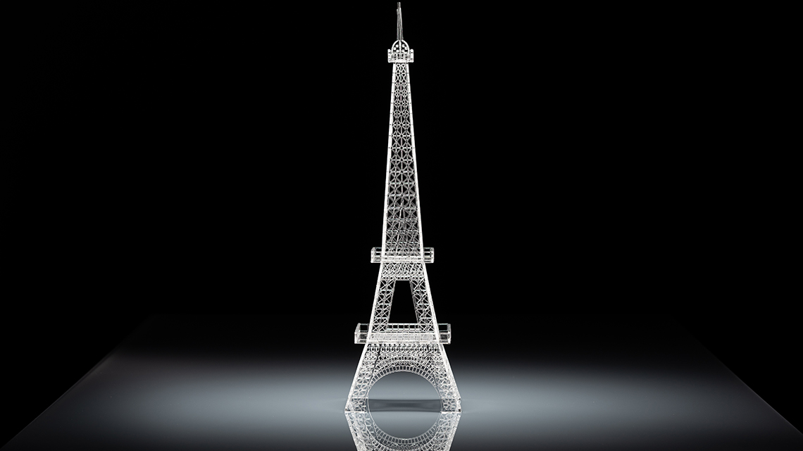 Eiffel Tower created by eurolaser from Marcryl FS acrylic