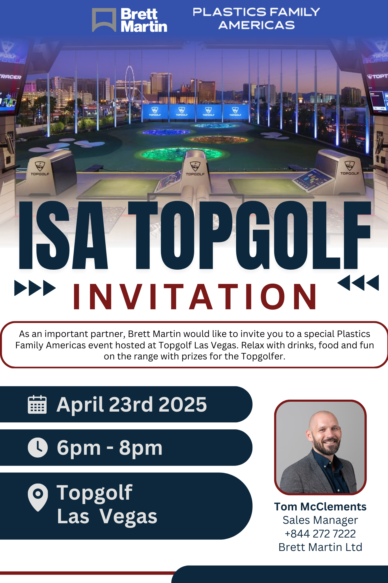 ISA Topgolf NAP Invitation